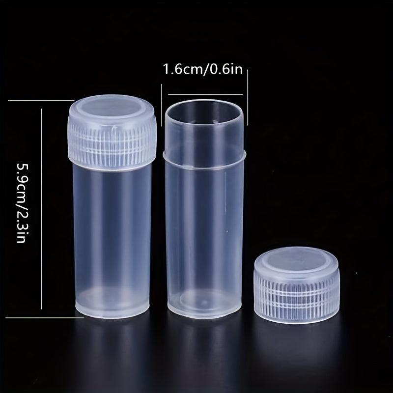 10pcs 5ml Plastic Test Tubes for Candy Storage Party Decor Beads Display