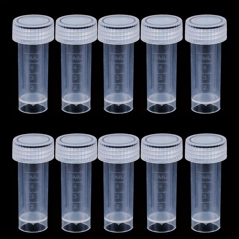 10pcs 5ml Plastic Test Tubes for Candy Storage Party Decor Beads Display