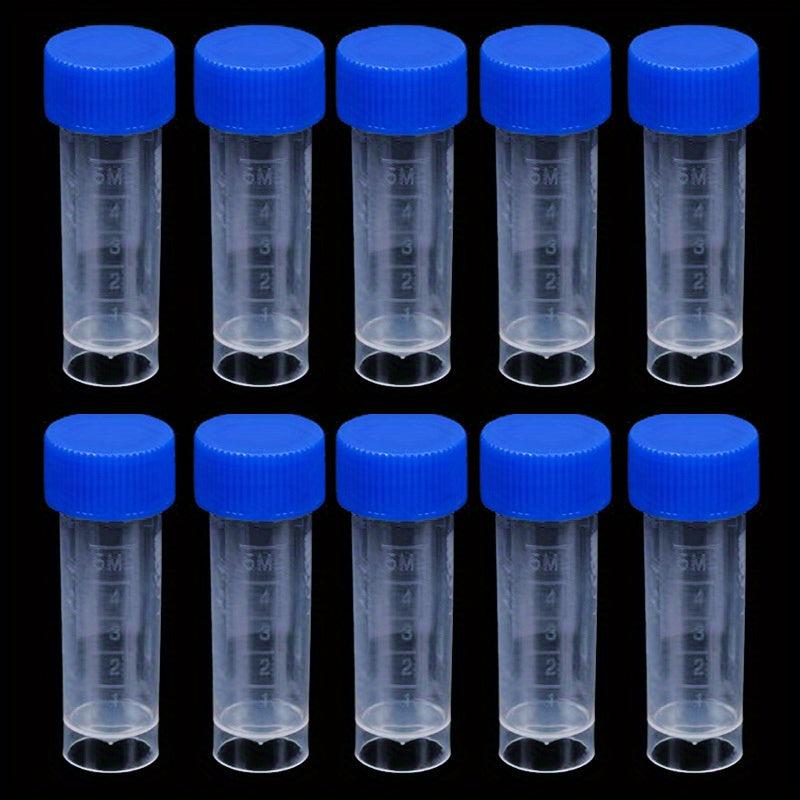 10pcs 5ml Plastic Test Tubes for Candy Storage Party Decor Beads Display