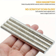 50pcs 8.2mm Tiny Magnets Mini Magnets Whiteboard Round Neodymium Magnet