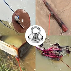 165lbs Pull Fishing Magnet Heavy Duty Big Rare Earth Magnet