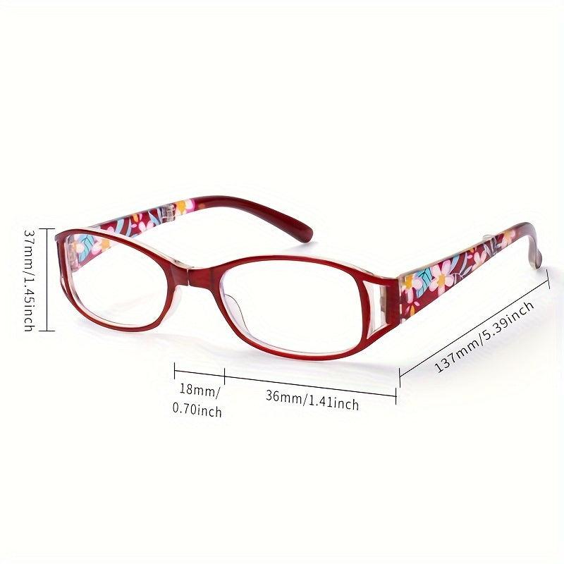 Stylish Anti Light Coated Presbyopic Glasses Women's Printed Presbyopic Glasses