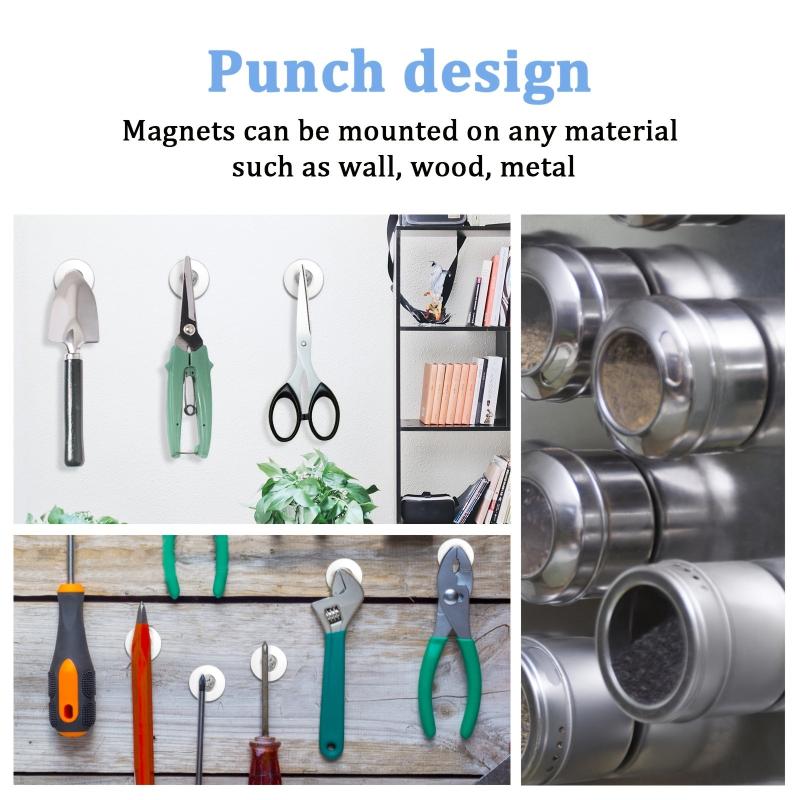 8pcs Strong Neodymium Magnets Small Ring Round Heavy Duty Rare Earth Magnet