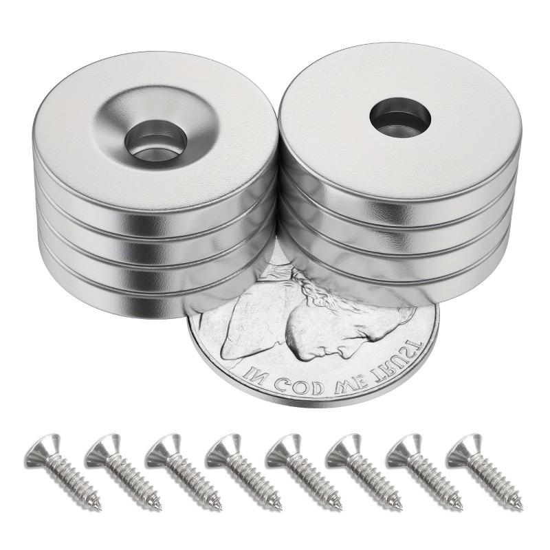 8pcs Strong Neodymium Magnets Small Ring Round Heavy Duty Rare Earth Magnet