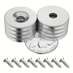 8pcs Strong Neodymium Magnets Small Ring Round Heavy Duty Rare Earth Magnet