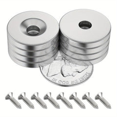 8pcs Strong Neodymium Magnets Small Ring Round Heavy Duty Rare Earth Magnet