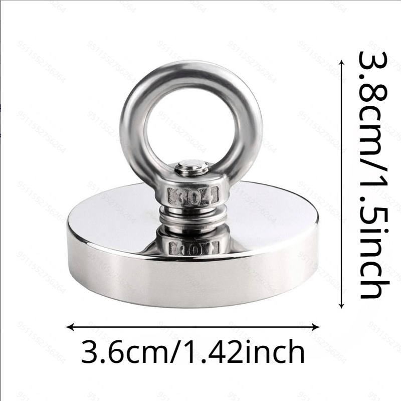 Neodymium Magnetic Fishing Magnet with Countersunk Eyebolt