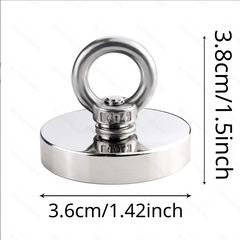 Neodymium Magnetic Fishing Magnet with Countersunk Eyebolt