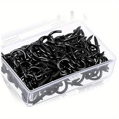 120pcs 1/2' Cup-shaped Ceiling Hooks Metal Screw Display Hooks