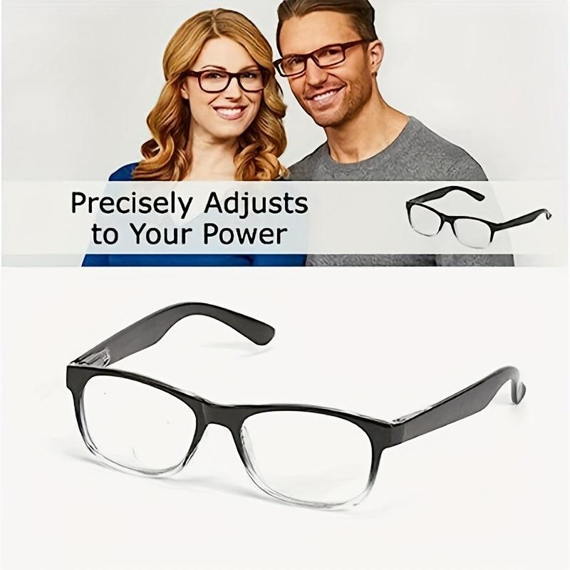 Resin Lens Light Reading Glasses Anti-fatigue, Smart Zoom Technology