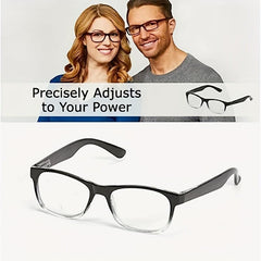 Resin Lens Light Reading Glasses Anti-fatigue, Smart Zoom Technology