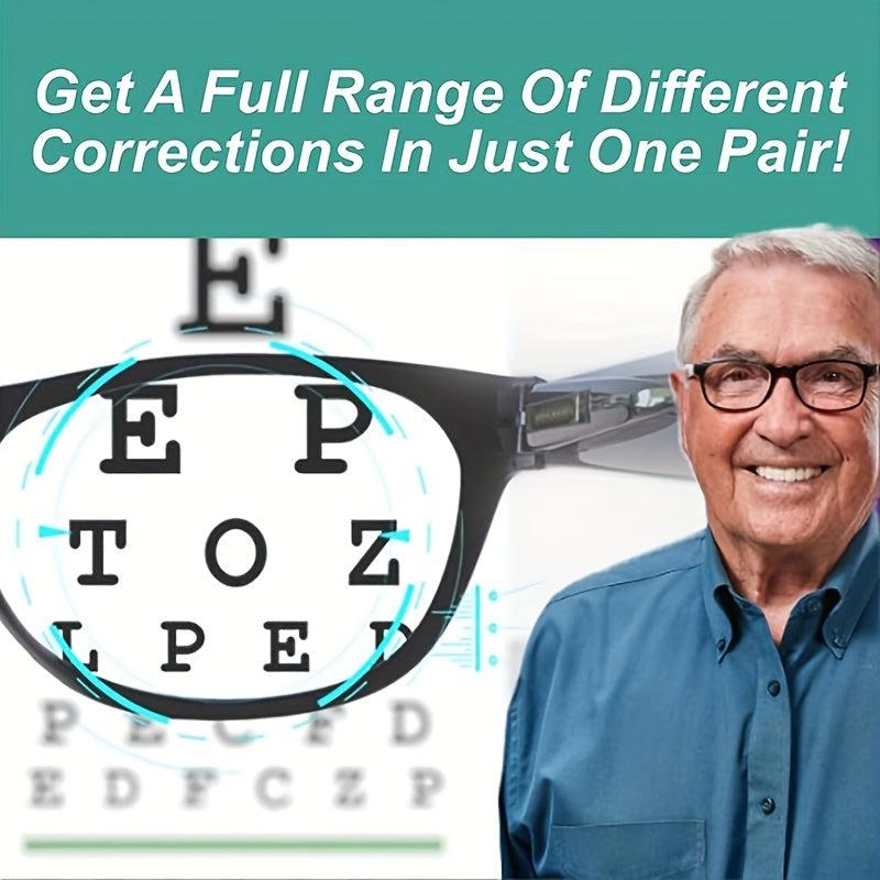 Resin Lens Light Reading Glasses Anti-fatigue, Smart Zoom Technology