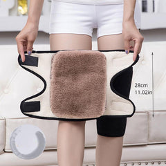 Warm Knee Pads Double Layer Cashmere For Elderly Winter Riding Wind Cold