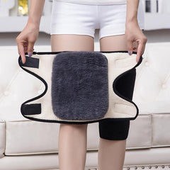 Warm Knee Pads Double Layer Cashmere For Elderly Winter Riding Wind Cold