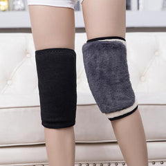 Warm Knee Pads Double Layer Cashmere For Elderly Winter Riding Wind Cold