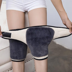 Warm Knee Pads Double Layer Cashmere For Elderly Winter Riding Wind Cold