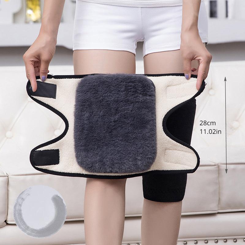 Warm Knee Pads Double Layer Cashmere For Elderly Winter Riding Wind Cold