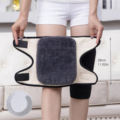 Warm Knee Pads Double Layer Cashmere For Elderly Winter Riding Wind Cold