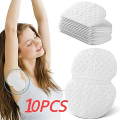 10pcs Underarm Sweat Absorbing Patch Armpit Anti Sweat Patch