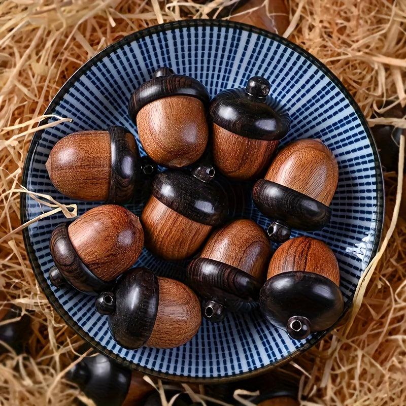 Mini Sandalwood Medicine Pill Box Portable Tablets Storage Sealed Can