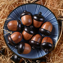 Mini Sandalwood Medicine Pill Box Portable Tablets Storage Sealed Can