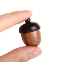 Mini Sandalwood Medicine Pill Box Portable Tablets Storage Sealed Can