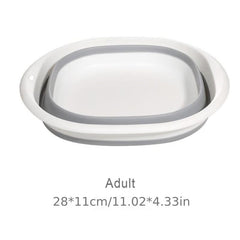 Portable Plastic Folding Washbasin Adult Baby Bathtub