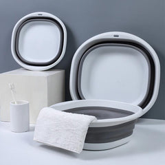 Portable Plastic Folding Washbasin Adult Baby Bathtub