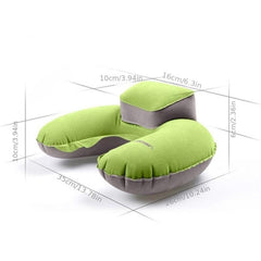 Inflatable Soft Car Travel Neck Rest Air Cushion U Pillow