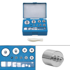 17pcs Precision Weight Set 10mg 100g Calibration Steel Kit Set