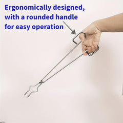 Crucible Tongs Pliers for Melting Stove Clamp Graphite Quartz Crucibles