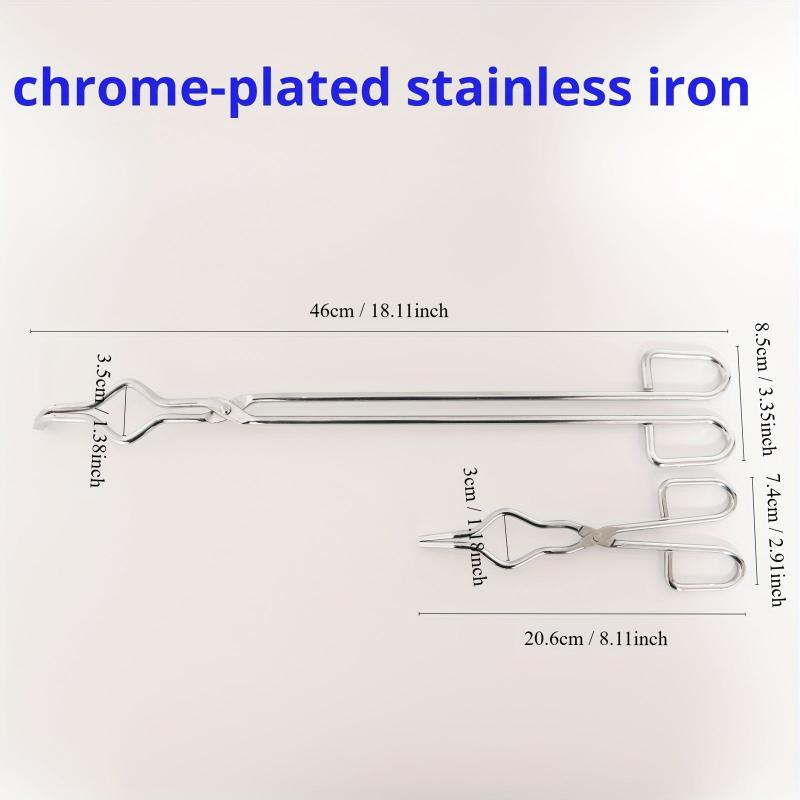 Crucible Tongs Pliers for Melting Stove Clamp Graphite Quartz Crucibles