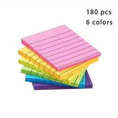 200 Colorful Horizontal Line Sticky Notes Student Office Use