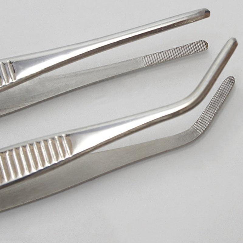 2pcs Stainless Steel Tweezers for Precision Work