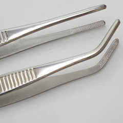 2pcs Stainless Steel Tweezers for Precision Work