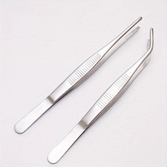 2pcs Stainless Steel Tweezers for Precision Work
