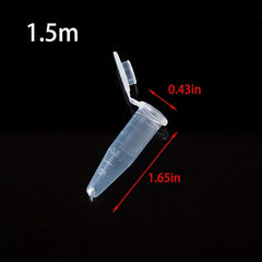 Snap Lid Centrifugal Tube Set 1.5 2.5 10 15ml Transparent Scale Lab Sample Tube