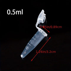 Snap Lid Centrifugal Tube Set 1.5 2.5 10 15ml Transparent Scale Lab Sample Tube
