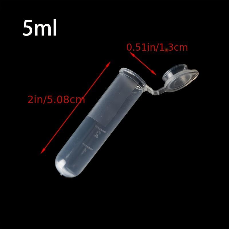 Snap Lid Centrifugal Tube Set 1.5 2.5 10 15ml Transparent Scale Lab Sample Tube