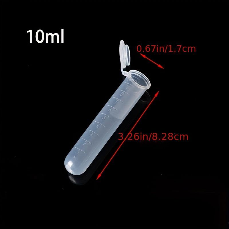 Snap Lid Centrifugal Tube Set 1.5 2.5 10 15ml Transparent Scale Lab Sample Tube