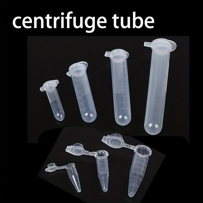 Snap Lid Centrifugal Tube Set 1.5 2.5 10 15ml Transparent Scale Lab Sample Tube