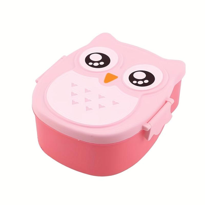 Cartoon Owl Student Bento Box Sealed Lunch Box