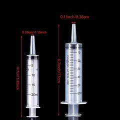 4pcs Industrial Syringe Liquid Measurement Tool for Laboratories Dispensing