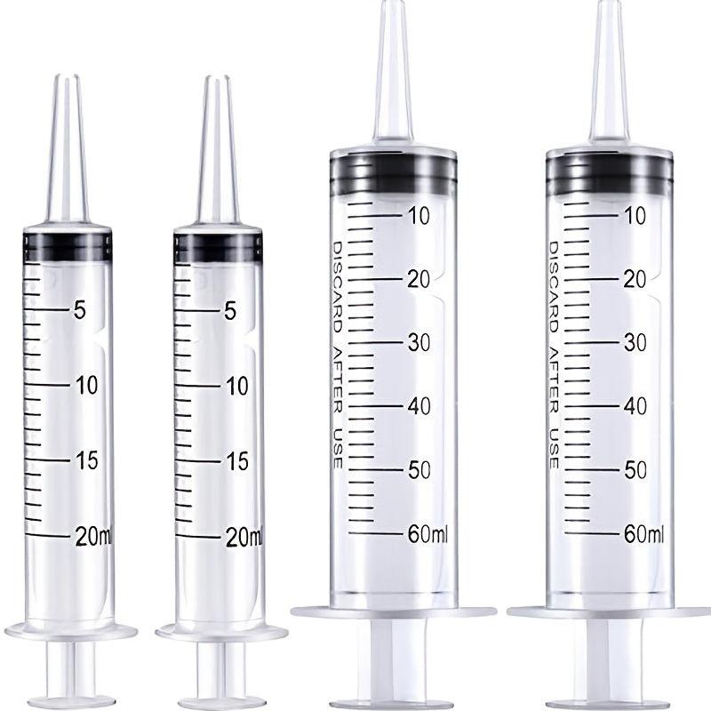 4pcs Industrial Syringe Liquid Measurement Tool for Laboratories Dispensing