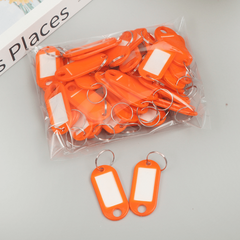 50pcs Plastic PP Key Tag Room Hotel Key Tag Label Key Chain