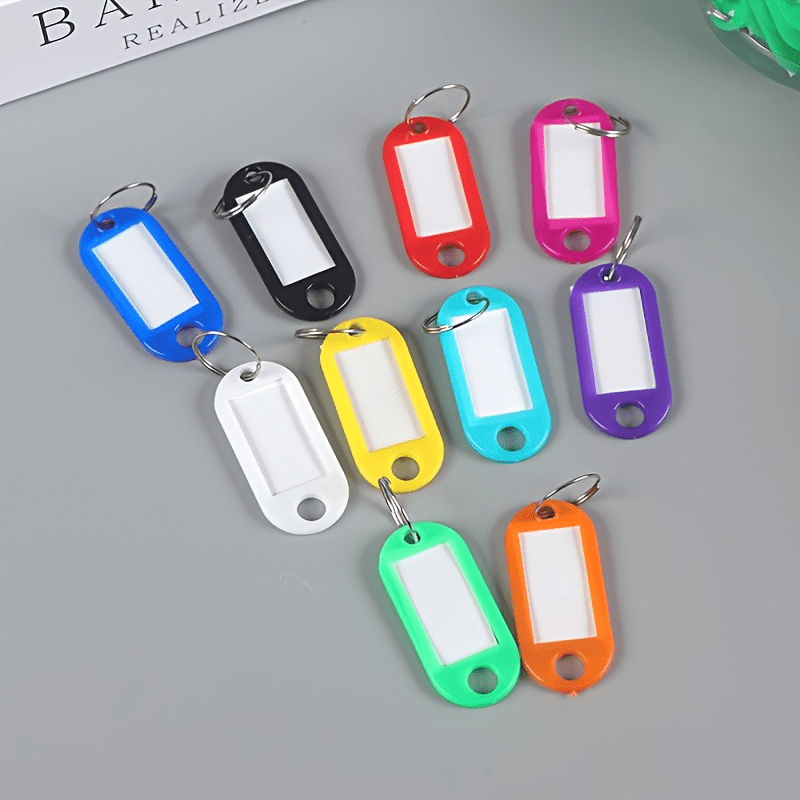 50pcs Plastic PP Key Tag Room Hotel Key Tag Label Key Chain
