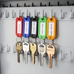 50pcs Plastic PP Key Tag Room Hotel Key Tag Label Key Chain