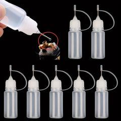 3pcs 10ML 30ML Sealing Glue Bottle Craft Tool DIY Glue Applicator Needle