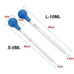 Rubber Head Glass Dropper Lab Dropper 5ml 10ml
