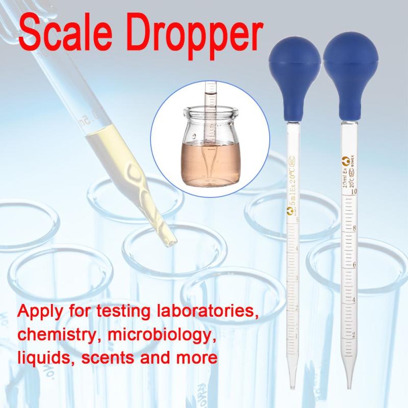 Rubber Head Glass Dropper Lab Dropper 5ml 10ml